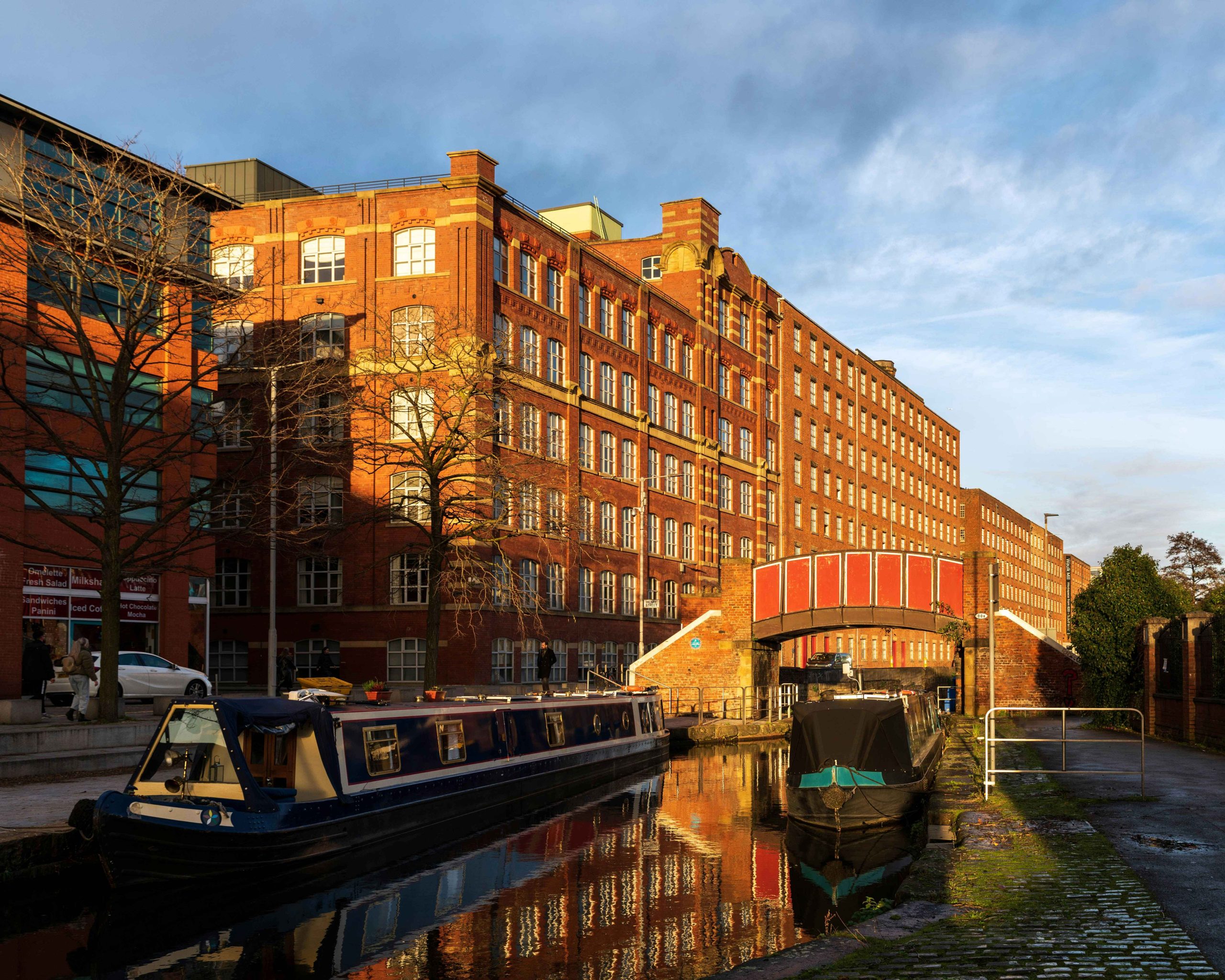 Industrial Mill on Scenic Canal in Trafford